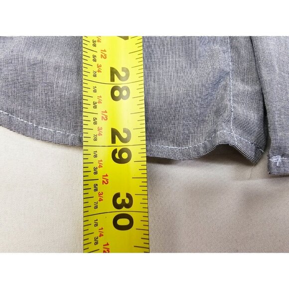 Duchamp London Size 14.5 Small Tailored Fit Gray Long Sleeve Cotton Shirt - Picture 8 of 10